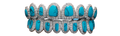 Turquoise & Moissanite Grillz