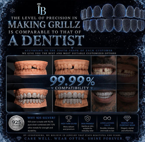 Big Center Stone Moissanite Grillz